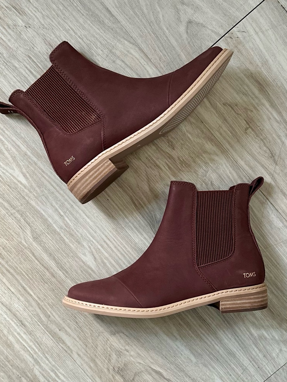 Toms Chelsea Booties in Brown